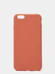 Коралловый чехол для iPhone 6s Plus силиконовый, матовый, однотонный