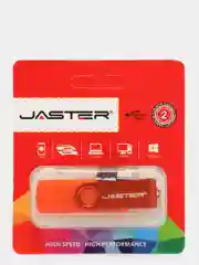 Оранжевый usb флеш-накопитель 3 в 1, Jaster 4, 16, 32,64 Гб флешка 3 в 1.для телефона и пк