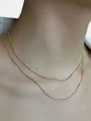 Золотой женская цепочка на шею, минимализм