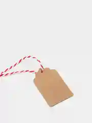 Хлопковый плетеный шнур + бирка 3х5 см для упаковки подарка