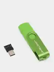 Зеленый usb флеш-накопитель 3 в 1, Jaster 4, 16, 32,64 Гб флешка 3 в 1.для телефона и пк