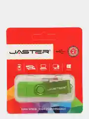 Зеленый usb флеш-накопитель 3 в 1, Jaster 4, 16, 32,64 Гб флешка 3 в 1.для телефона и пк