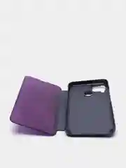 Фиолетовый зеркальный чехол-книжка с полупрозрачной панелью для Realme C12, Realme C15, Narzo 20