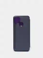 Фиолетовый зеркальный чехол-книжка с полупрозрачной панелью для Realme C12, Realme C15, Narzo 20