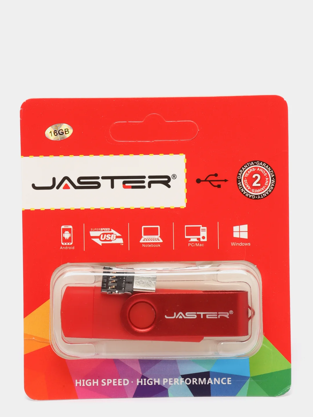 Алый usb флеш-накопитель 3 в 1, Jaster 4, 16, 32,64 Гб флешка 3 в 1.для телефона и пк