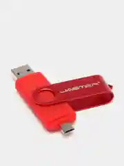 Алый usb флеш-накопитель 3 в 1, Jaster 4, 16, 32,64 Гб флешка 3 в 1.для телефона и пк