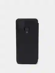 Черный зеркальный чехол-книжка с полупрозрачной панелью для Realme C12, Realme C15, Narzo 20