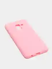 Розовый чехол Samsung Galaxy A8 2018 / Самсунг Галакси А8 2018 силиконовый цветной матовый
