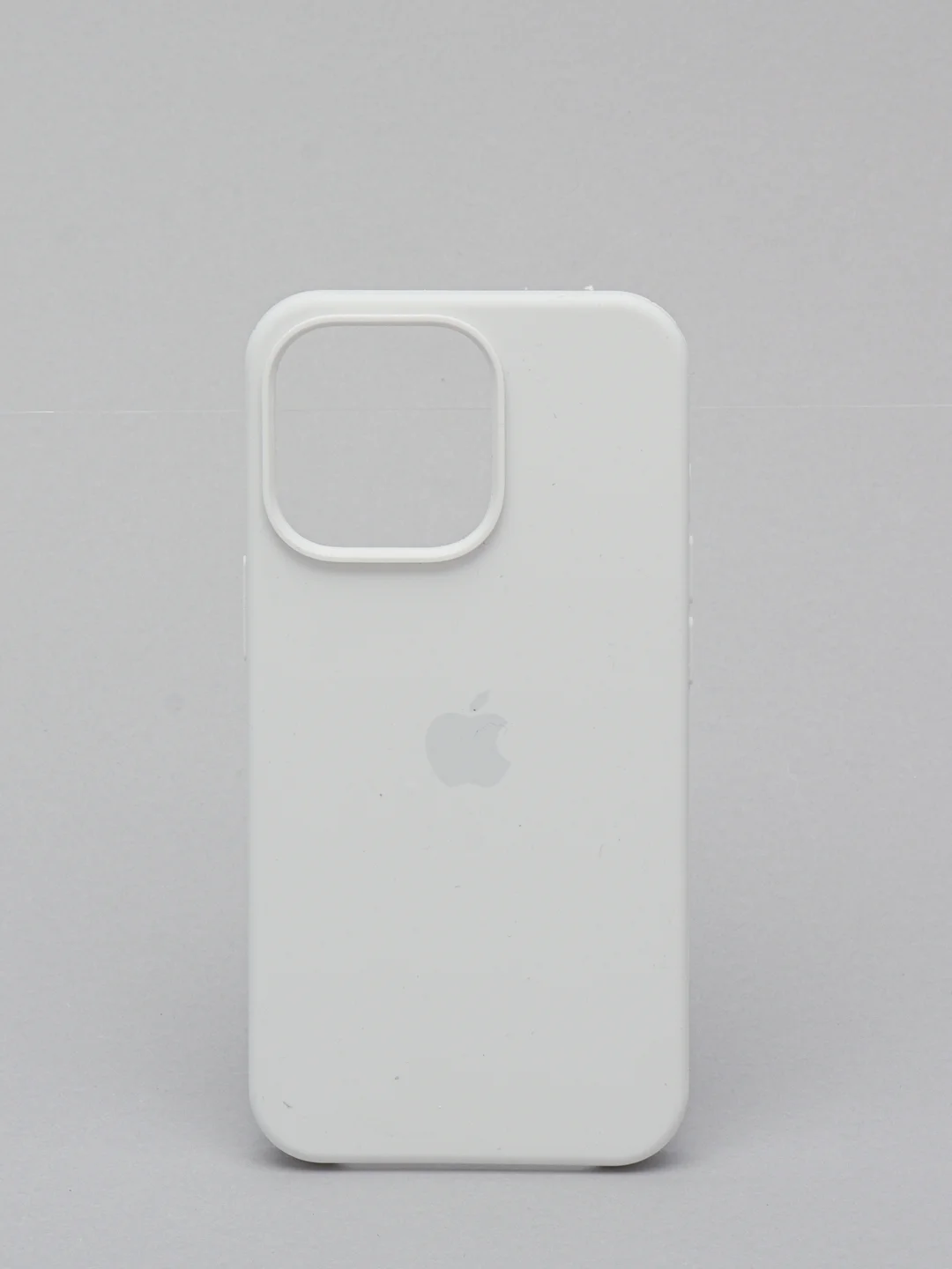 Белый чехол Silicone Case для iPhone 13 / 13 Pro / 13 Pro Max с открытым низом