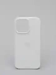 Белый чехол Silicone Case для iPhone 13 / 13 Pro / 13 Pro Max с открытым низом