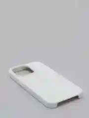 Белый чехол Silicone Case для iPhone 13 / 13 Pro / 13 Pro Max с открытым низом