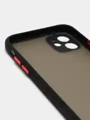 Черный чехол для iPhone 11, 13, 13 Pro, 13 Pro Max, 13 mini, 12, XR