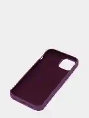 Аметистовый чехол для iPhone 13, Pro, Max, Silicone закрытый низ с логотипом