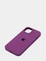Аметистовый чехол для iPhone 13, Pro, Max, Silicone закрытый низ с логотипом