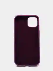 Аметистовый чехол для iPhone 13, Pro, Max, Silicone закрытый низ с логотипом