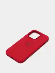 Бордовый чехол для iPhone 13, Pro, Max, Silicone закрытый низ с логотипом
