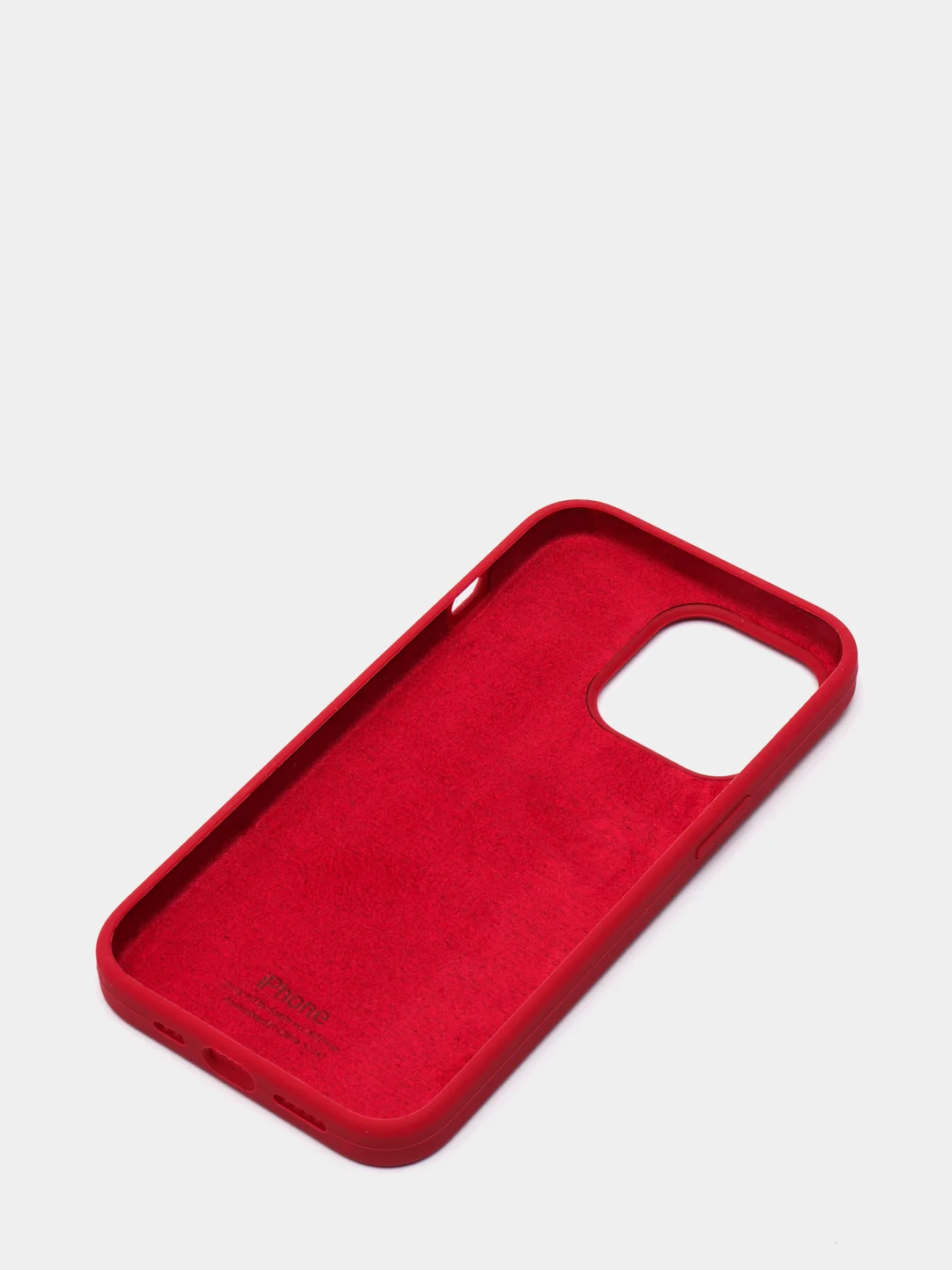 Бордовый чехол для iPhone 13, Pro, Max, Silicone закрытый низ с логотипом