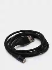 Черный магнитный кабель на 3A для передачи данных, коннекторы Type-C, Micro-USB, Lightning