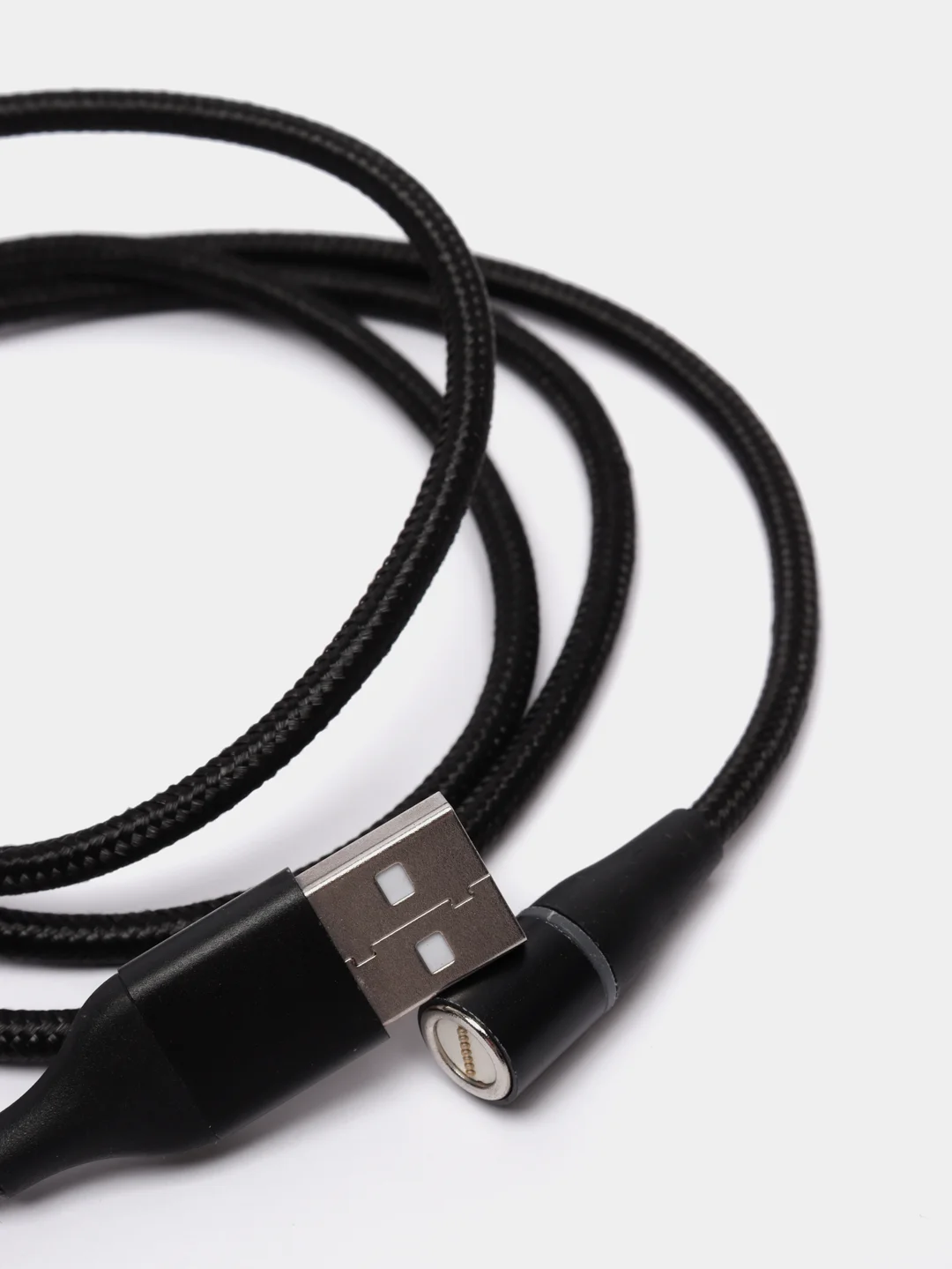 Черный магнитный кабель на 3A для передачи данных, коннекторы Type-C, Micro-USB, Lightning