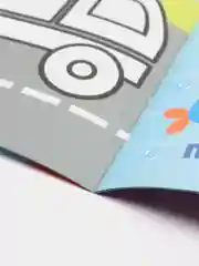 Бирюзовый раскраска для малышей А5
