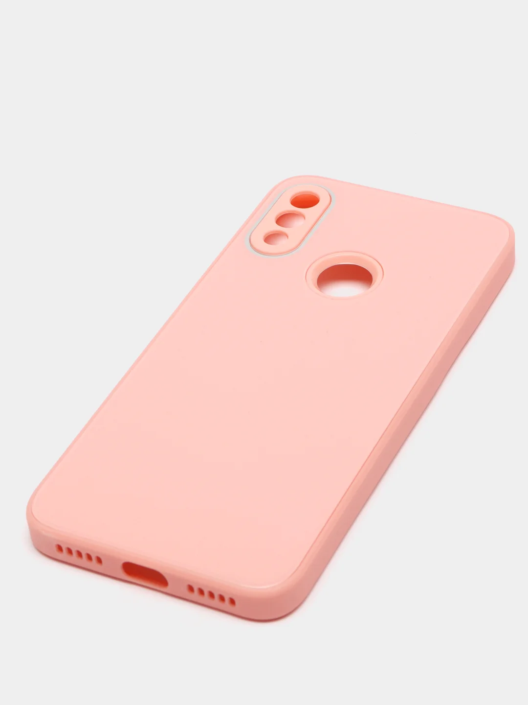Голубой чехол Xiaomi Redmi Note 7, Redmi Note 7 Pro твердый пластиковый глянцевый под стекло