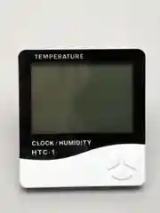 Цифровой термометр, гигрометр, часы HTC-1