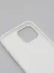 Белый чехол Silicone Case для iPhone 13 / 13 Pro / 13 Pro Max с открытым низом