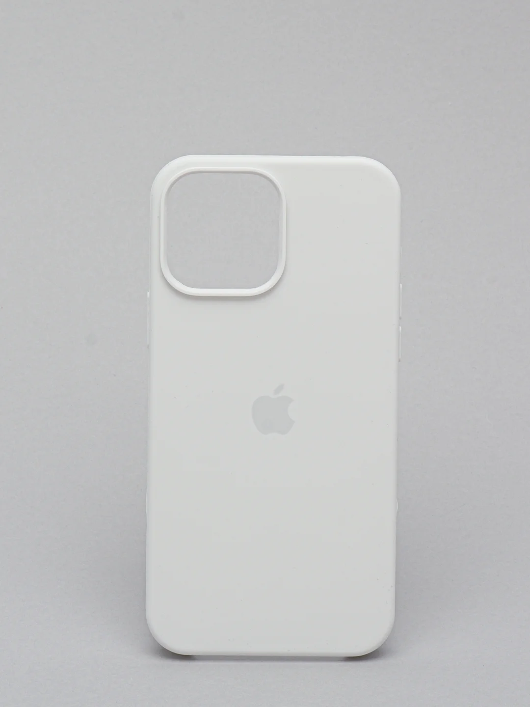 Белый чехол Silicone Case для iPhone 13 / 13 Pro / 13 Pro Max с открытым низом