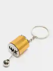 Золотой брелок для ключей "Коробка передач", металлический
