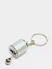 Серебряный брелок для ключей "Коробка передач", металлический
