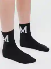 Черный носки женские средней длины