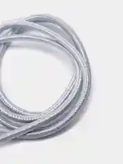 Серебряный aux кабель 3.5 мм
