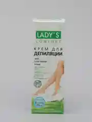 Зеленый крем Lady"s для депиляции для всех типов кожи / ультрабыстрый / для чувствительной кожи