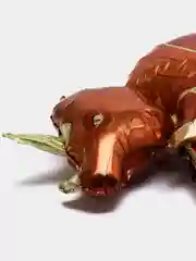 Коричневый фольгированный шар "Динозавр"