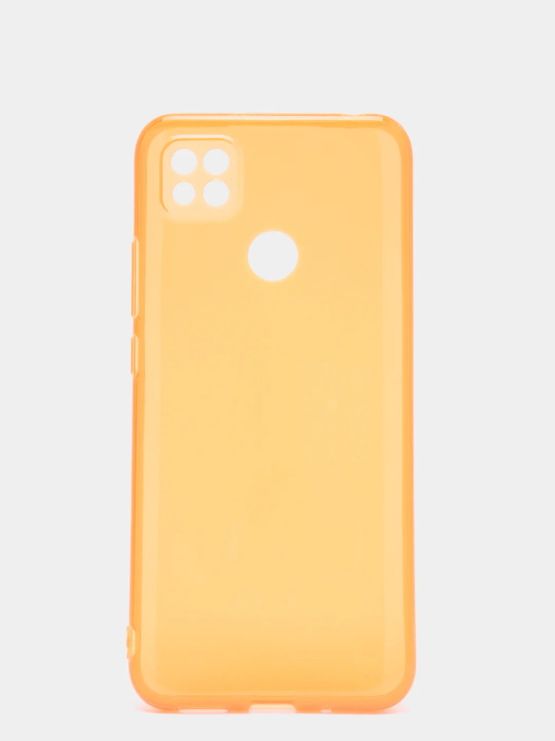 Оранжевый чехол Xiaomi Redmi 9C, Redmi 9C NFC, Redmi 10A прозрачный плотный неоновый с оттенком