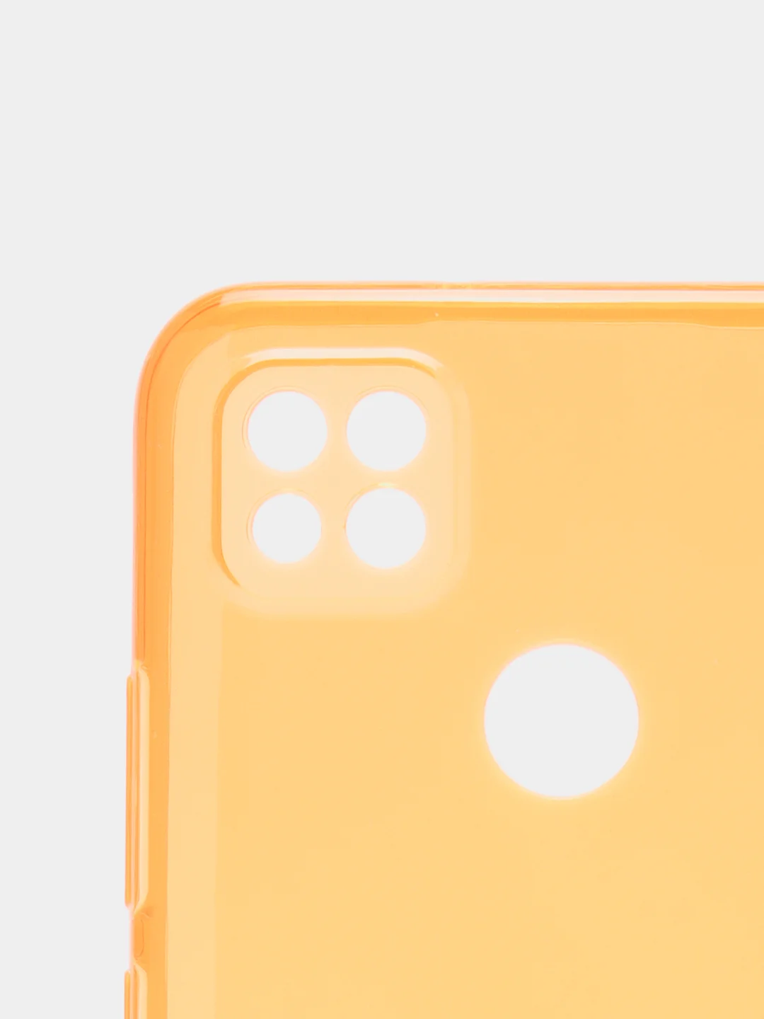 Оранжевый чехол Xiaomi Redmi 9C, Redmi 9C NFC, Redmi 10A прозрачный плотный неоновый с оттенком
