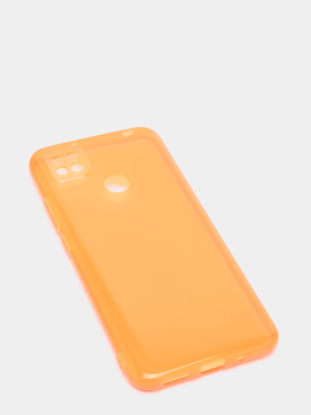 Оранжевый чехол Xiaomi Redmi 9C, Redmi 9C NFC, Redmi 10A прозрачный плотный неоновый с оттенком