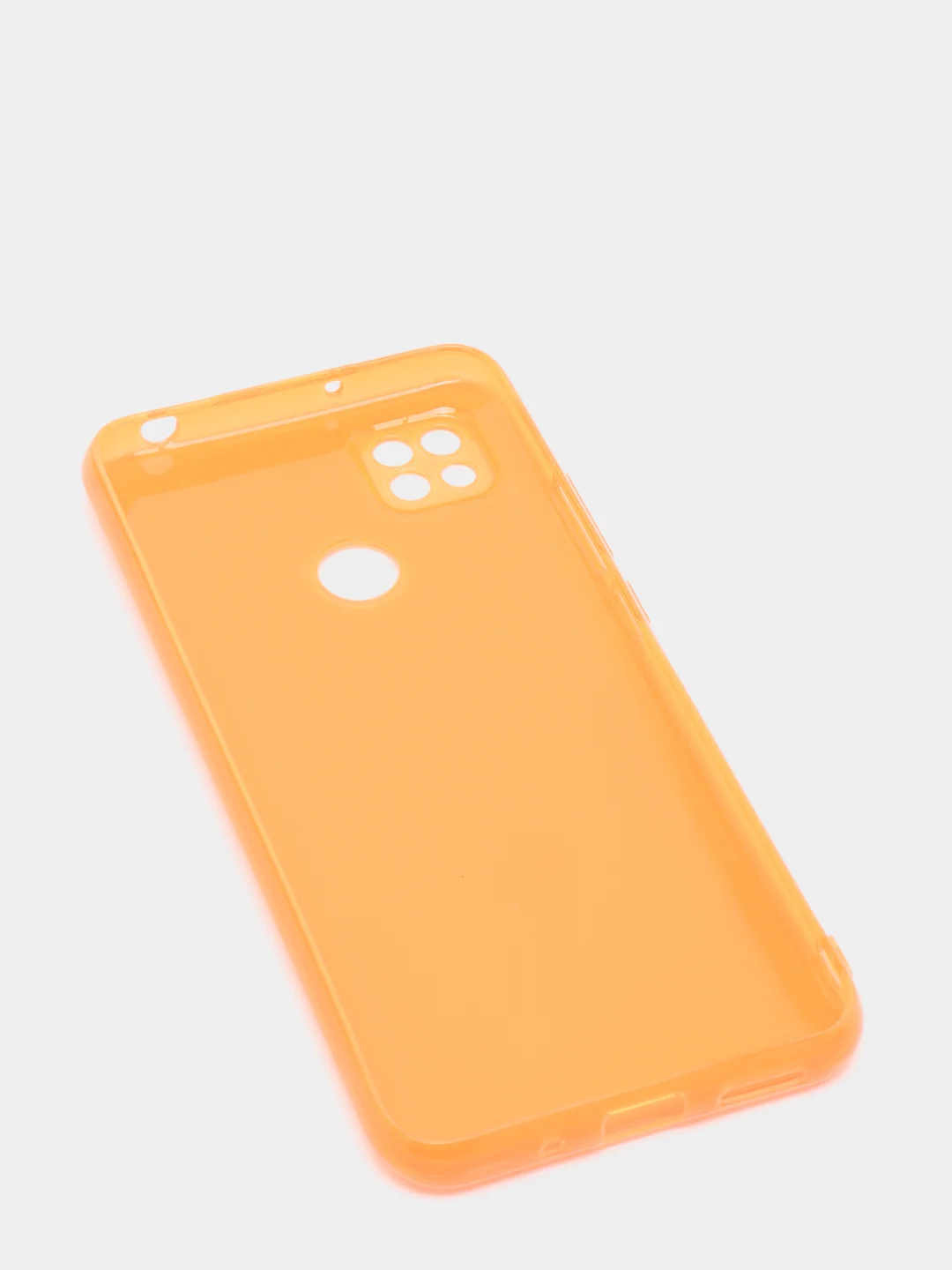Оранжевый чехол Xiaomi Redmi 9C, Redmi 9C NFC, Redmi 10A прозрачный плотный неоновый с оттенком
