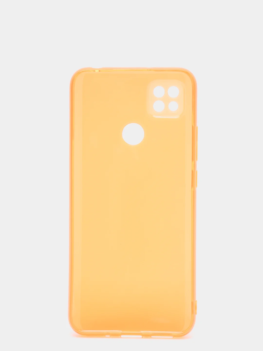 Оранжевый чехол Xiaomi Redmi 9C, Redmi 9C NFC, Redmi 10A прозрачный плотный неоновый с оттенком