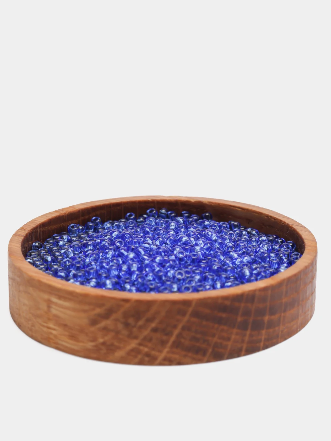 Светло-синий чешский бисер Preciosa 10/0, Natural transparent (10, 50 грамм)