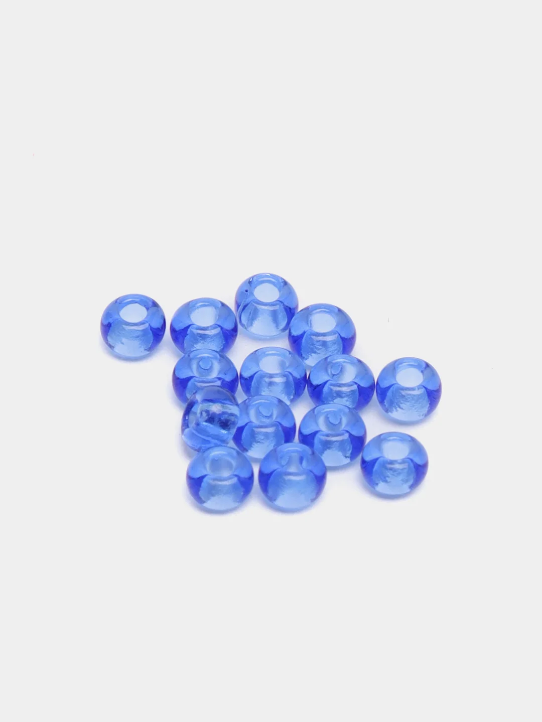 Светло-синий чешский бисер Preciosa 10/0, Natural transparent (10, 50 грамм)