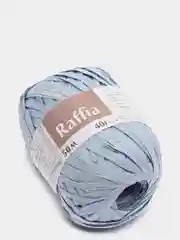 Голубой пряжа для вязания Raffia / пряжа "Рафия" 4 мотка