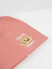 Коралловый меланж шапка для девочки, лапша, весна