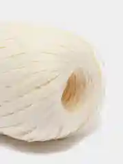 Молочный пряжа для вязания Raffia / пряжа "Рафия" 4 мотка
