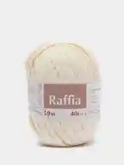 Молочный пряжа для вязания Raffia / пряжа "Рафия" 4 мотка