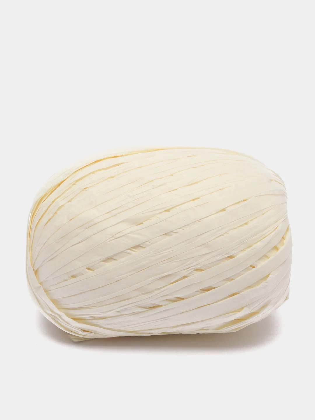 Молочный пряжа для вязания Raffia / пряжа "Рафия" 4 мотка