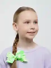 Зеленый заколка для волос "Бант"