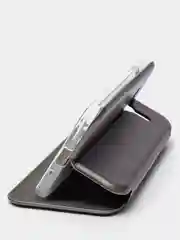 Серебряный чехол книжка на Samsung Galaxy J3 2016 (J310 / J320), Самсунг Галакси Джи3 (Джи310 / Джи320)