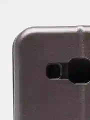 Серебряный чехол книжка на Samsung Galaxy J3 2016 (J310 / J320), Самсунг Галакси Джи3 (Джи310 / Джи320)