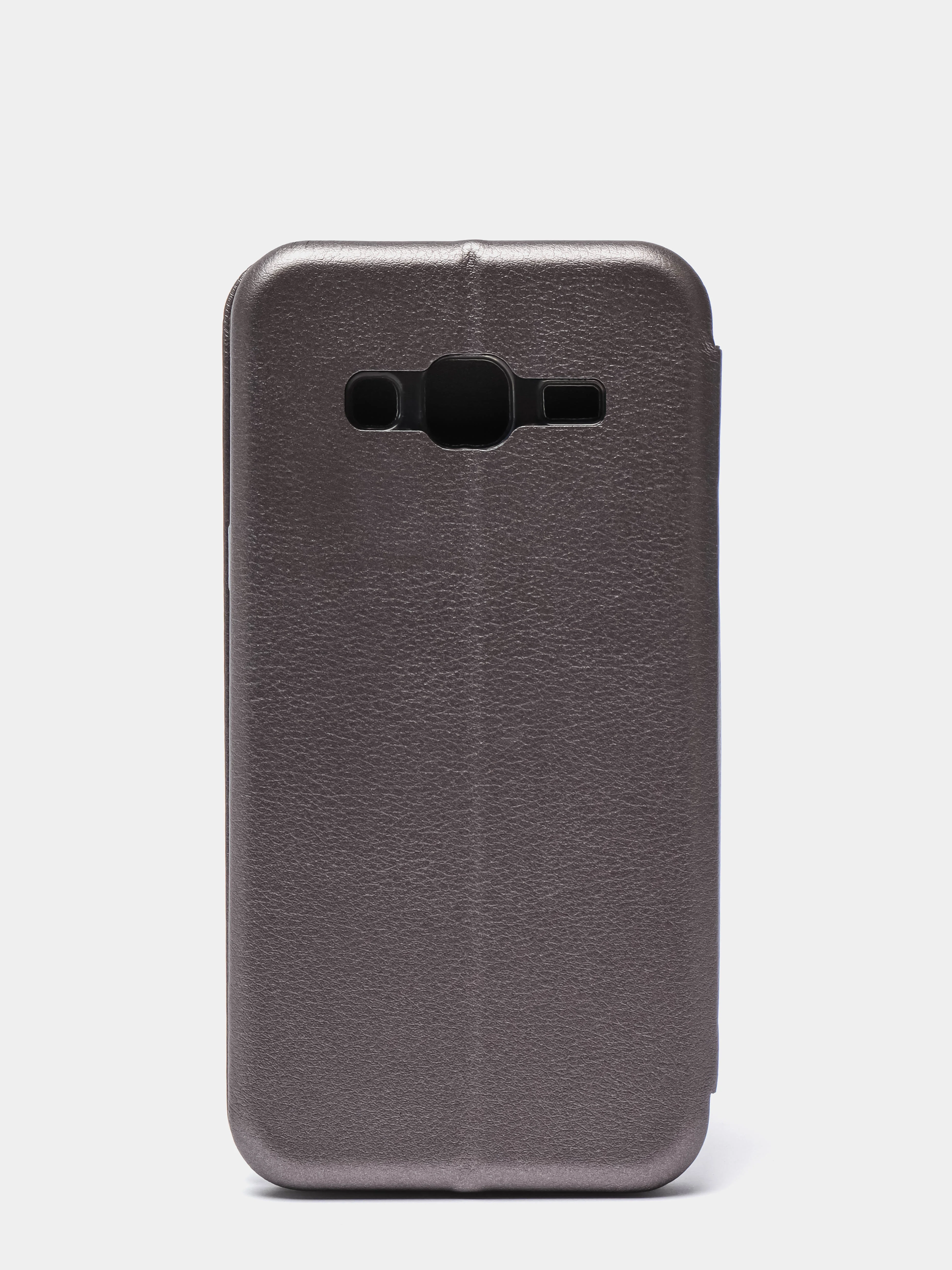Серебряный чехол книжка на Samsung Galaxy J3 2016 (J310 / J320), Самсунг Галакси Джи3 (Джи310 / Джи320)